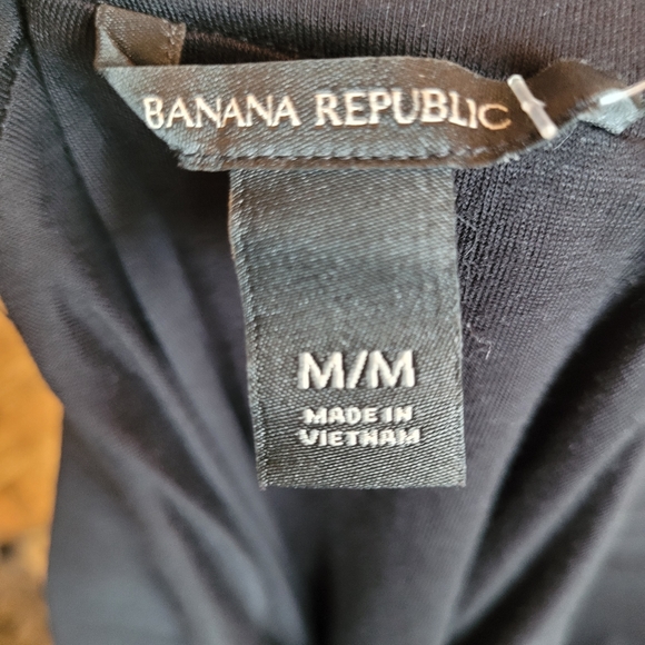 Banana Republic Ruched Sides Lined midi skirt Black Medium - Picture 5 of 6